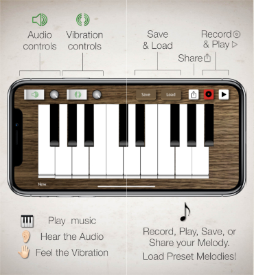 Music Vibes haptic music app